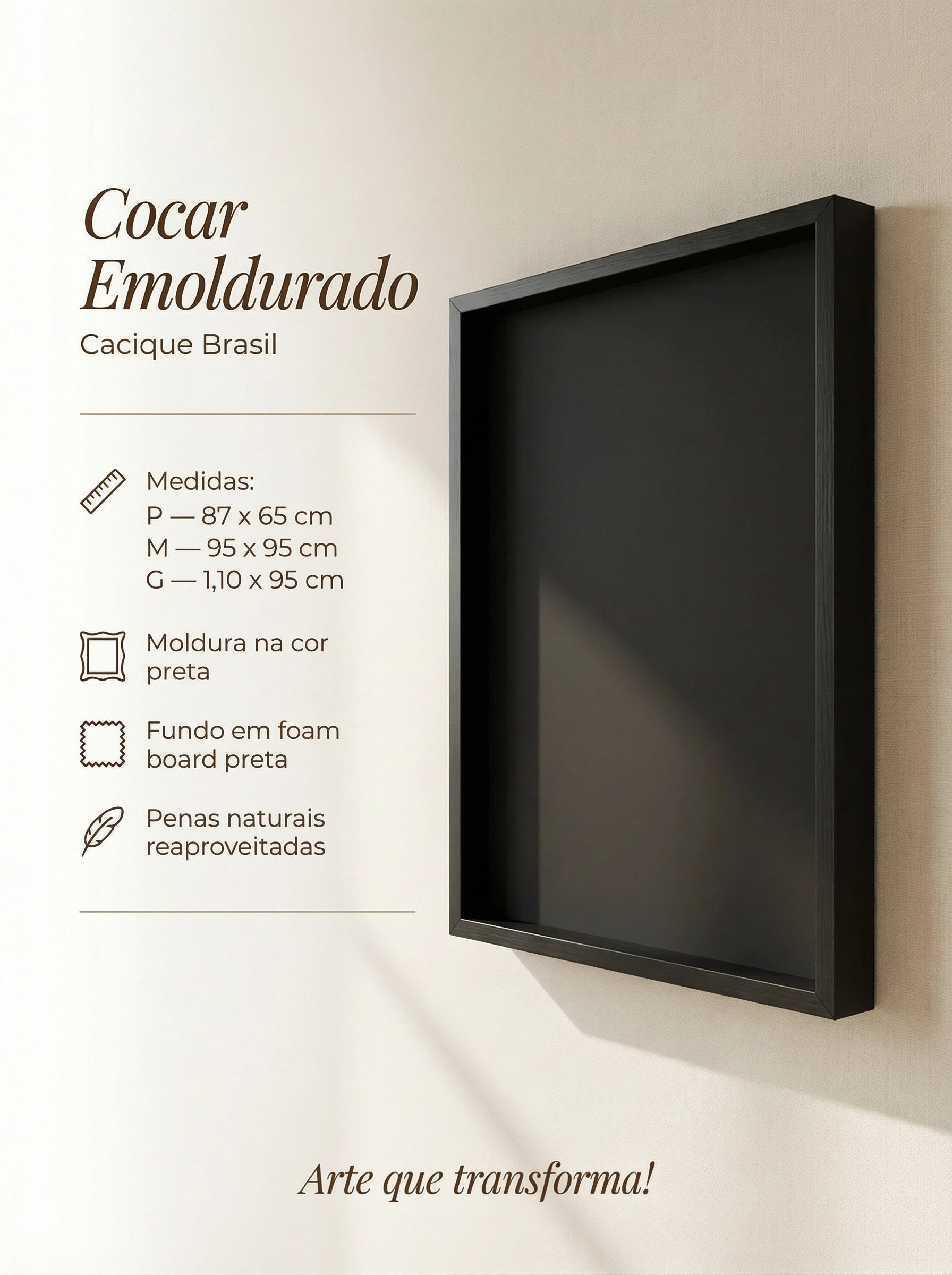 Cocar Emoldurado