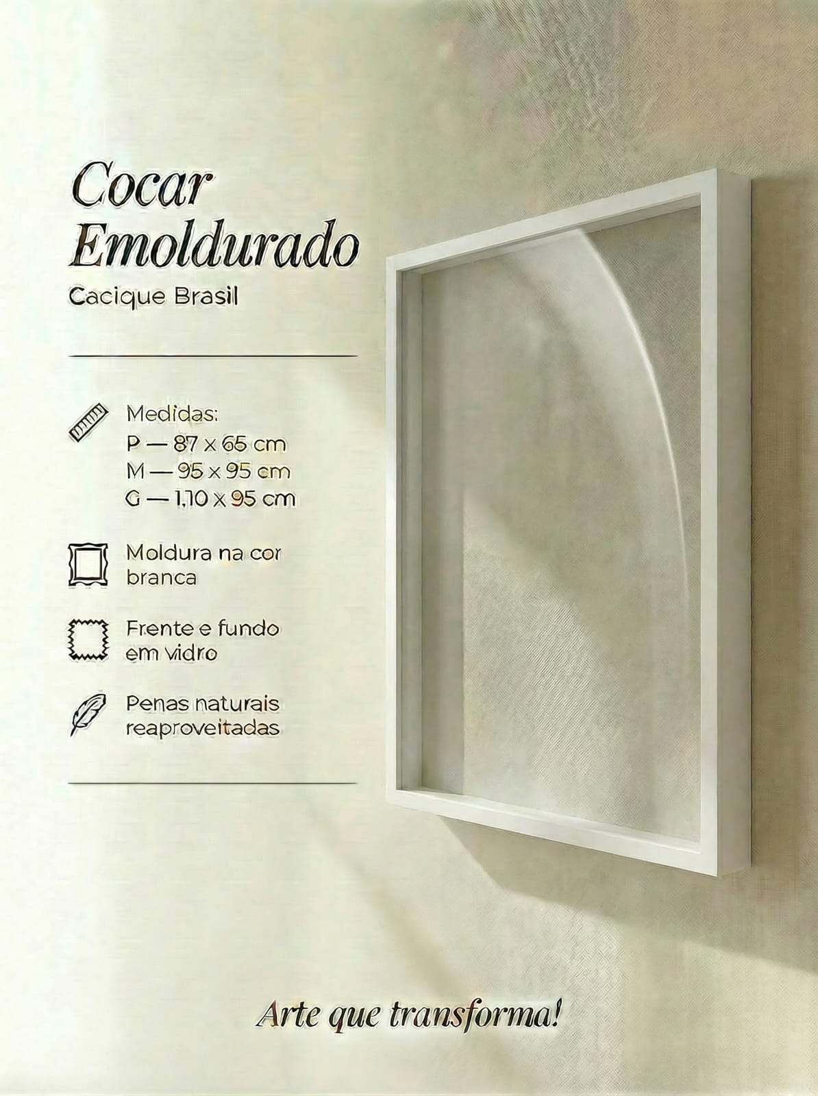 Cocar Emoldurado