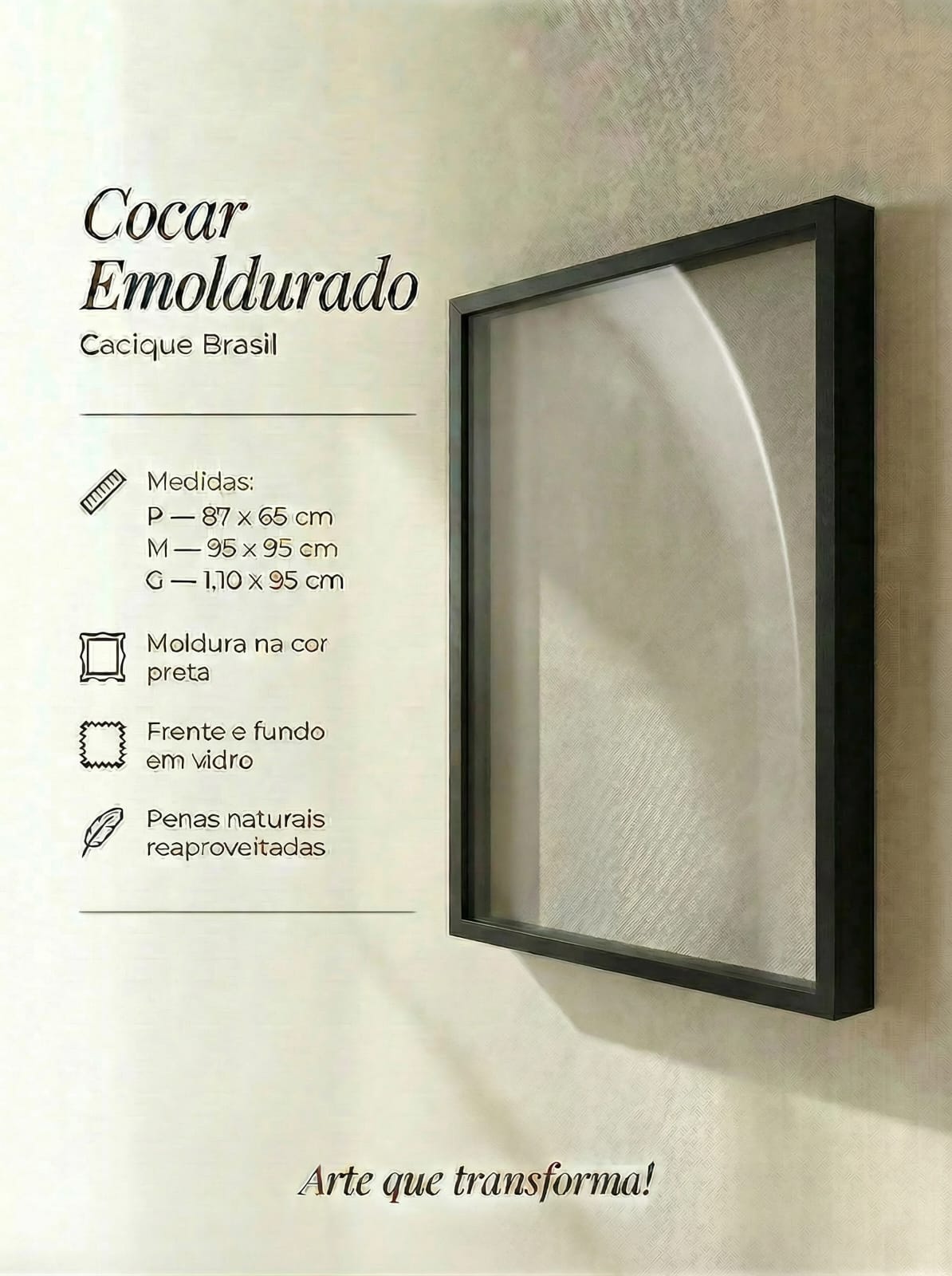 Kit Cocar Emoldurado
