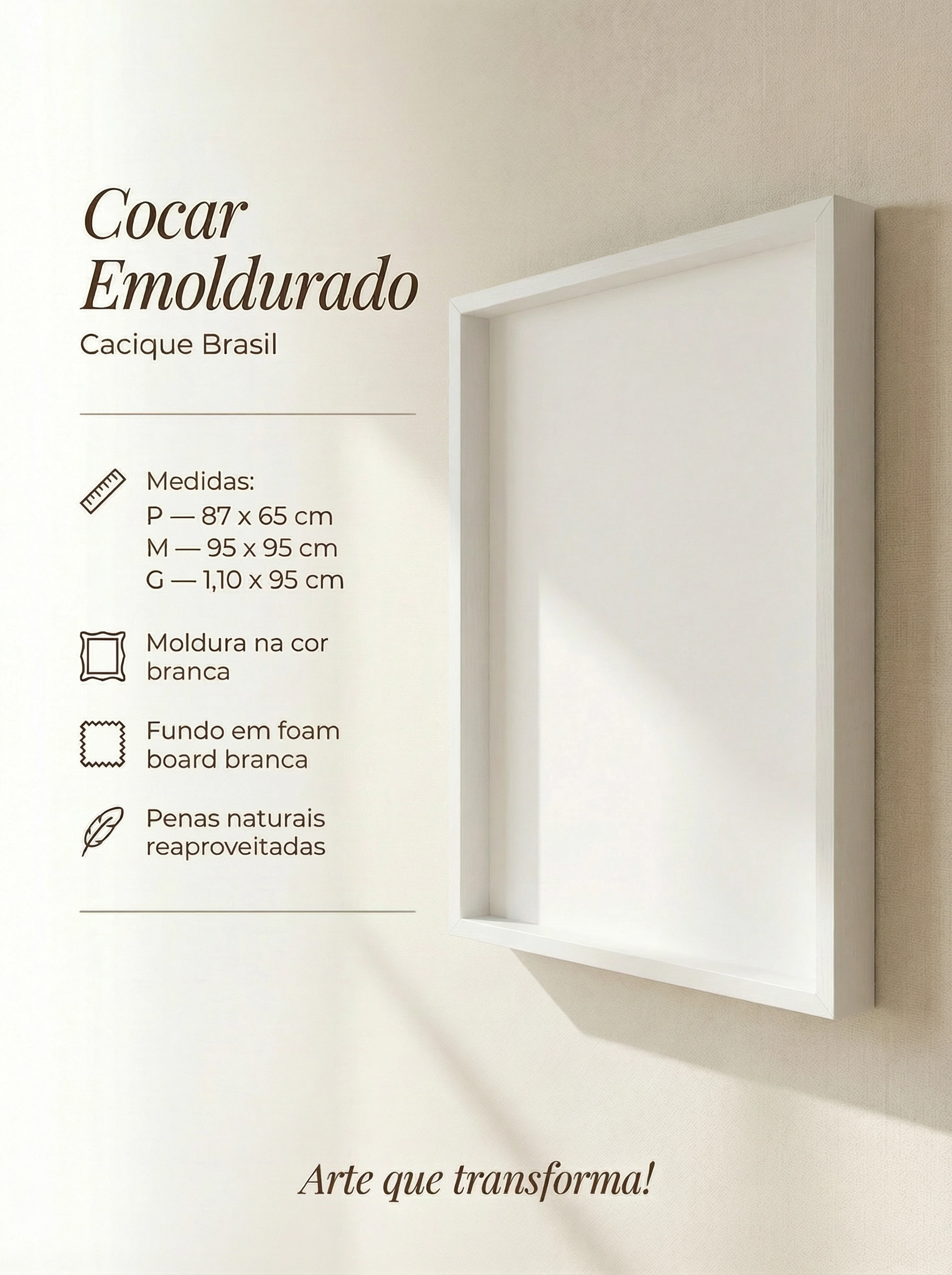 Cocar Emoldurado