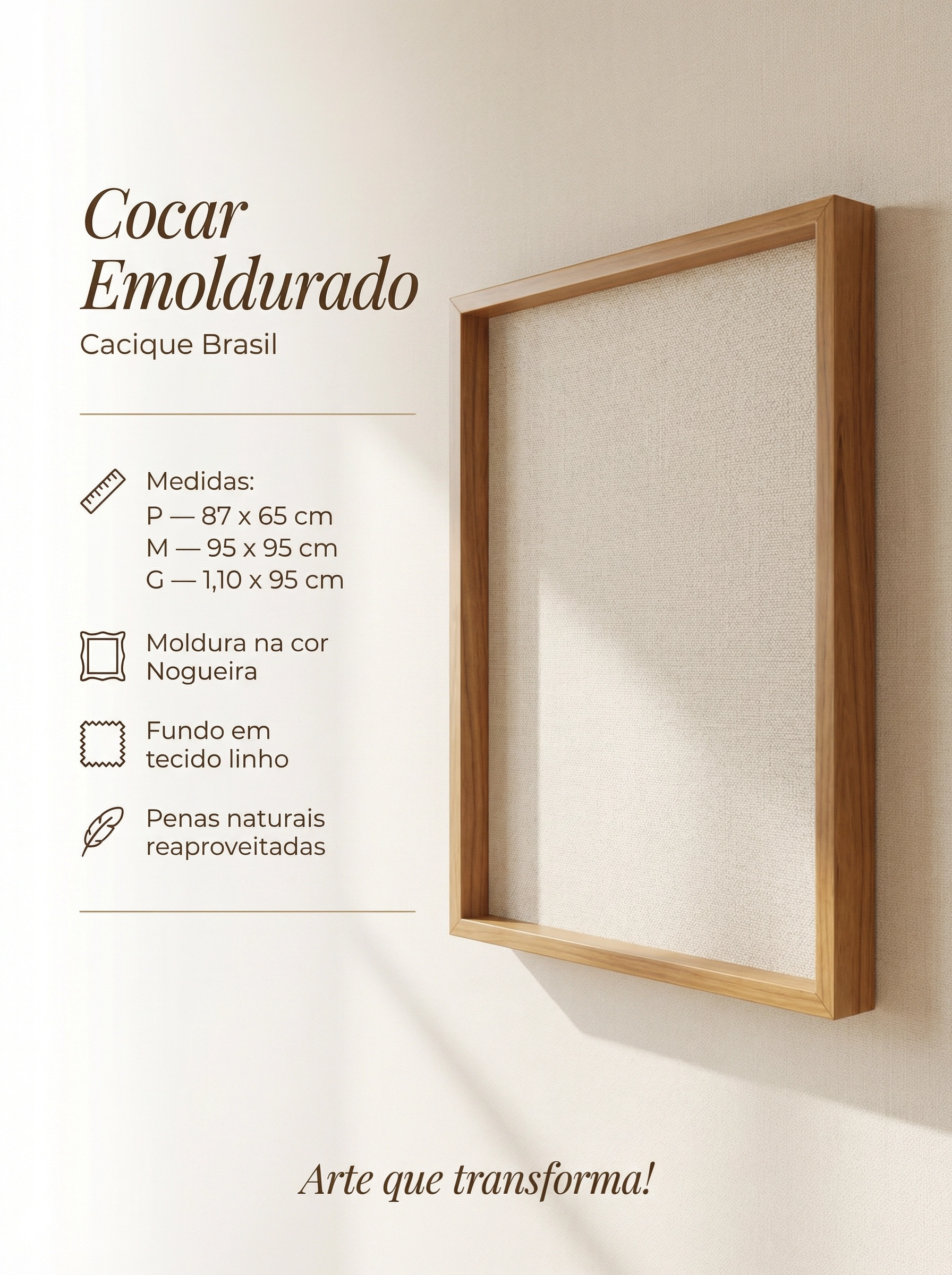 Cocar Emoldurado